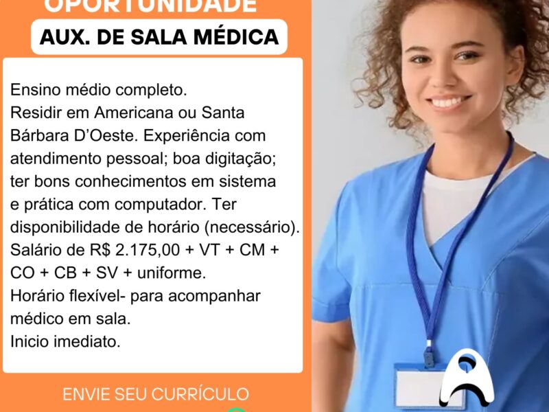 AUXILIAR DE SALA MÉDICA